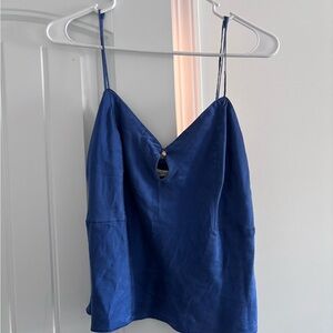 Vintage Victorias Secret Blue Silk Camisole